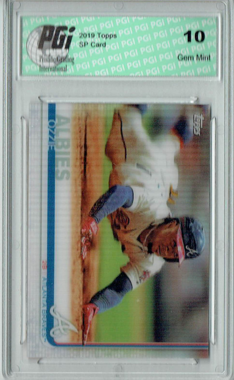 Ozzie Albies 2019 Topps 3D #561 Only 540 Made Rare Trading Card PGI 10
