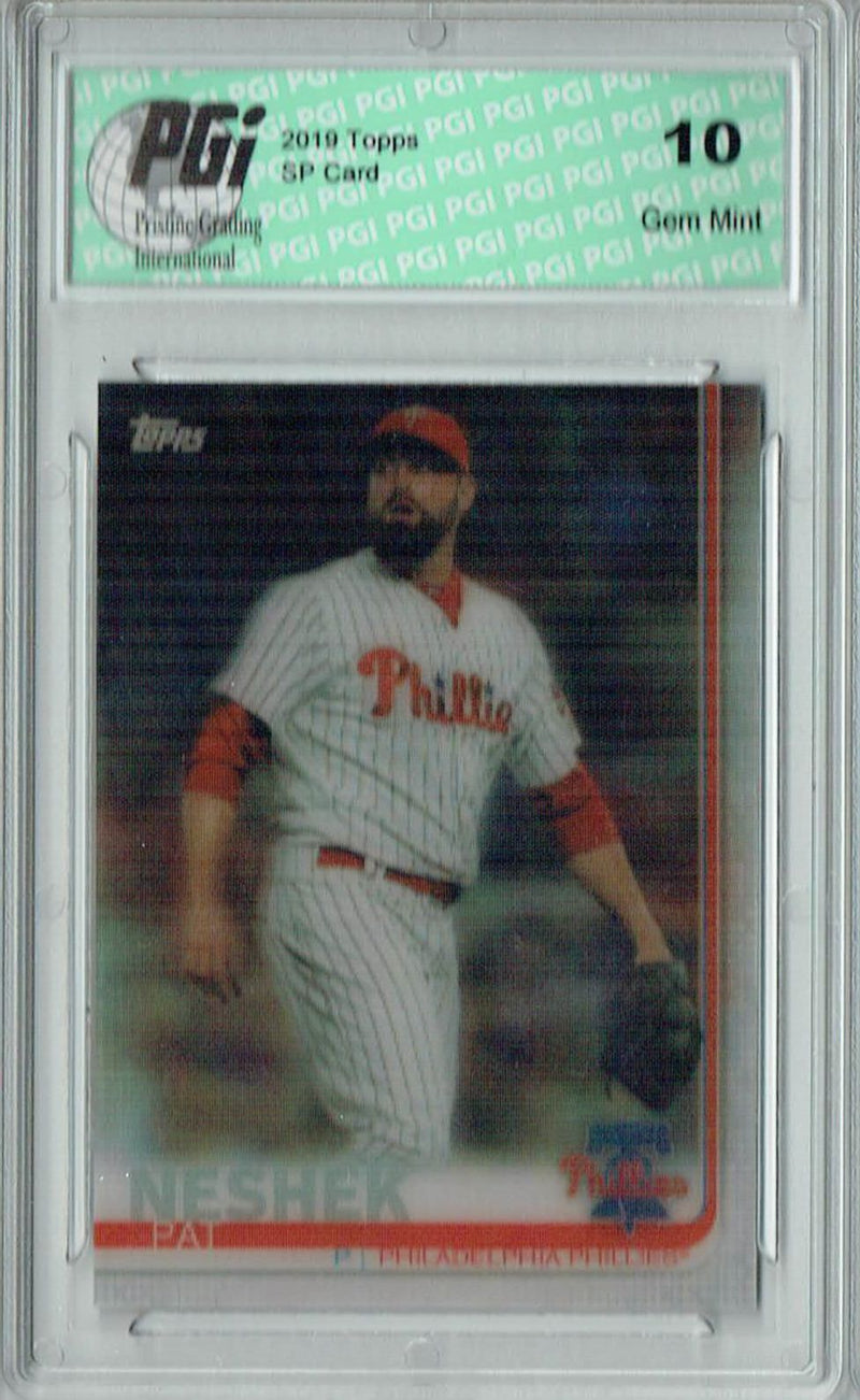 Pat Neshek 2019 Topps 3D #668 Only 540 Made Rare Trading Card PGI 10
