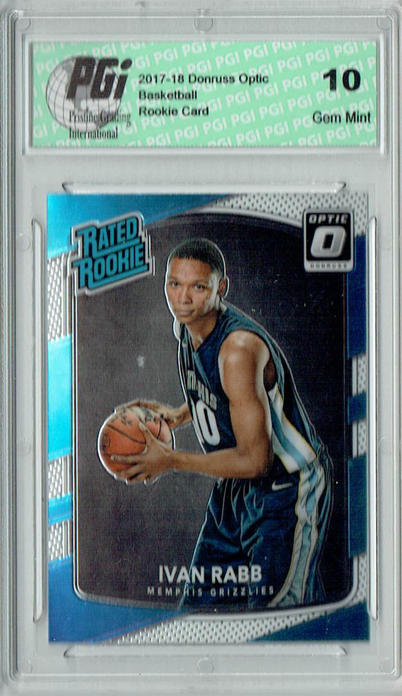 Ivan Rabb 2017 Donruss Optic #156 Rookie Card PGI 10