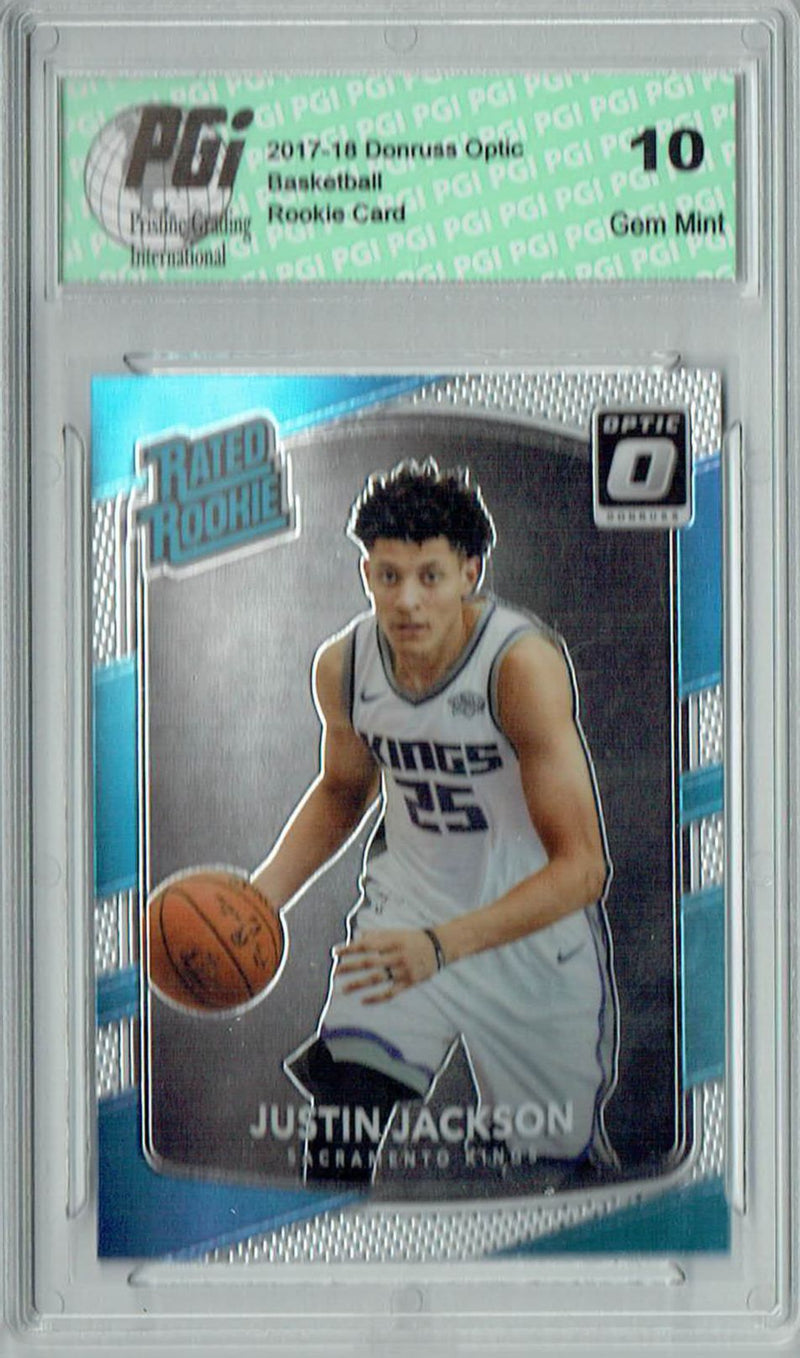Justin Jackson 2017 Donruss Optic #158 Rookie Card PGI 10