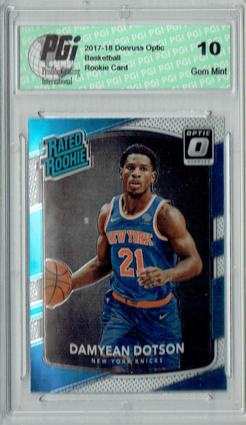 Damyean Dotson 2017 Donruss Optic #166 Rookie Card PGI 10