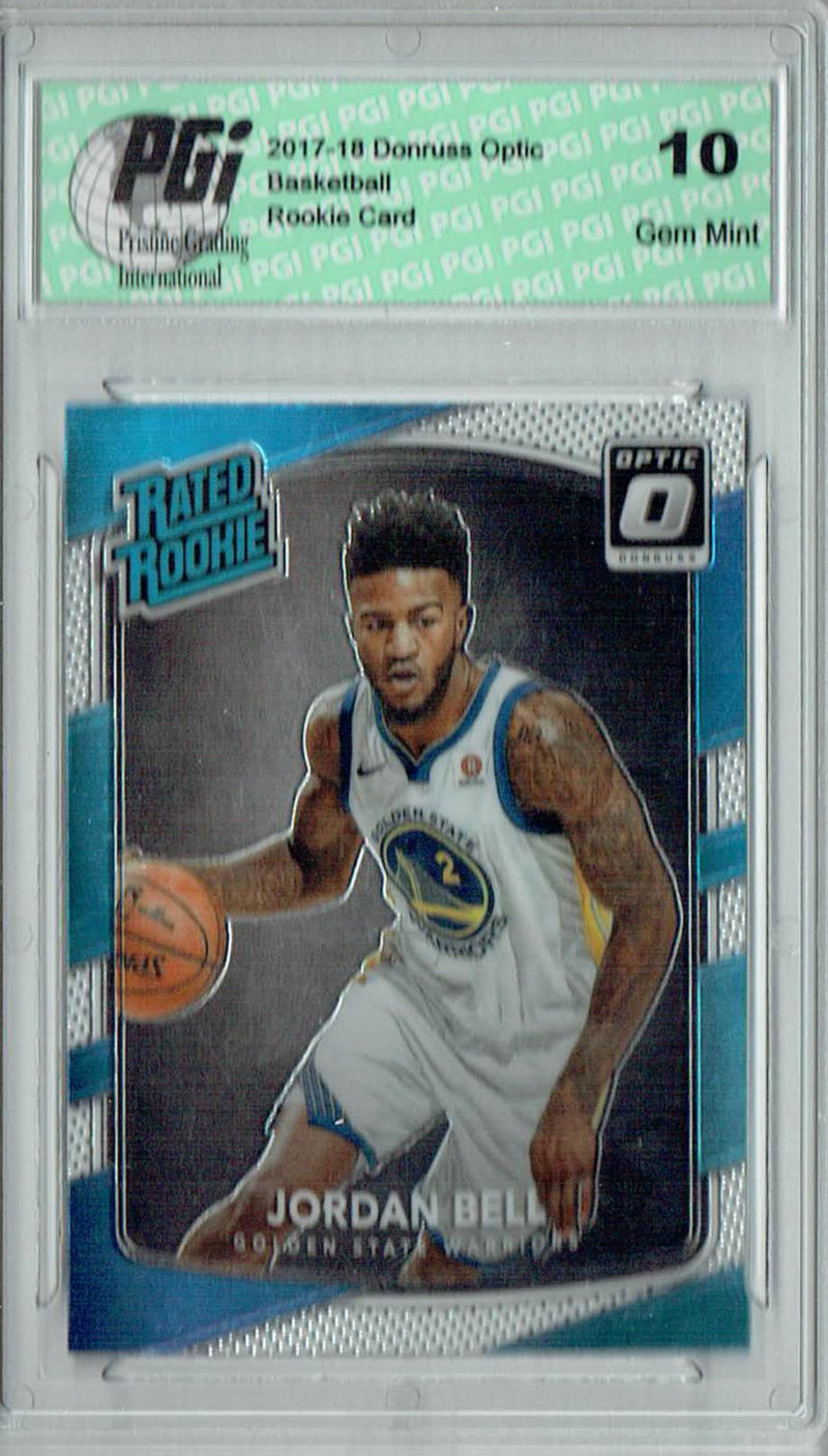 Jordan Bell 2017 Donruss Optic #163 Rookie Card PGI 10