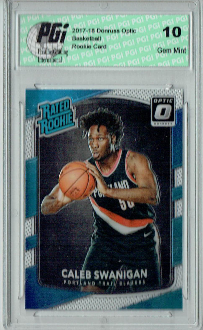 Caleb Swanigan 2017 Donruss Optic #175 Rookie Card PGI 10