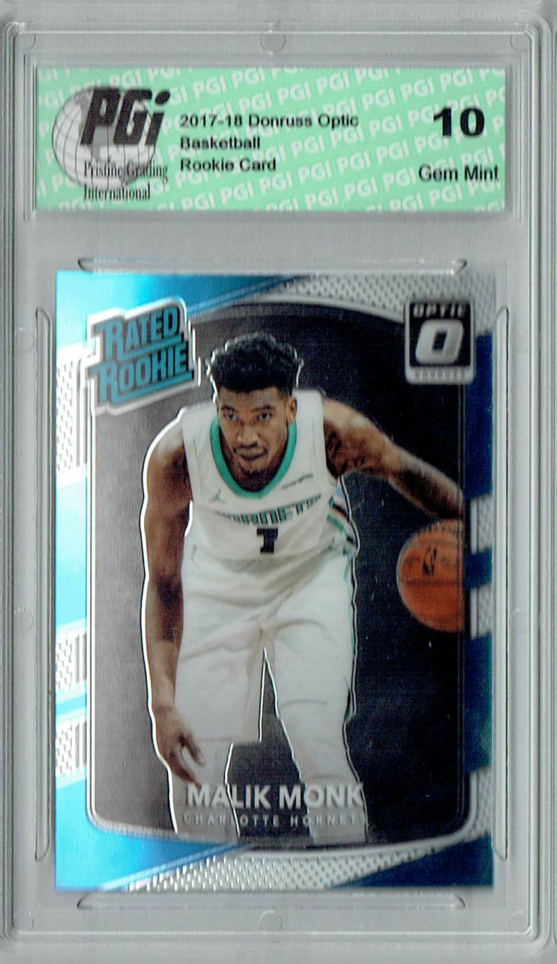 Malik Monk 2017 Donruss Optic #190 Rookie Card PGI 10