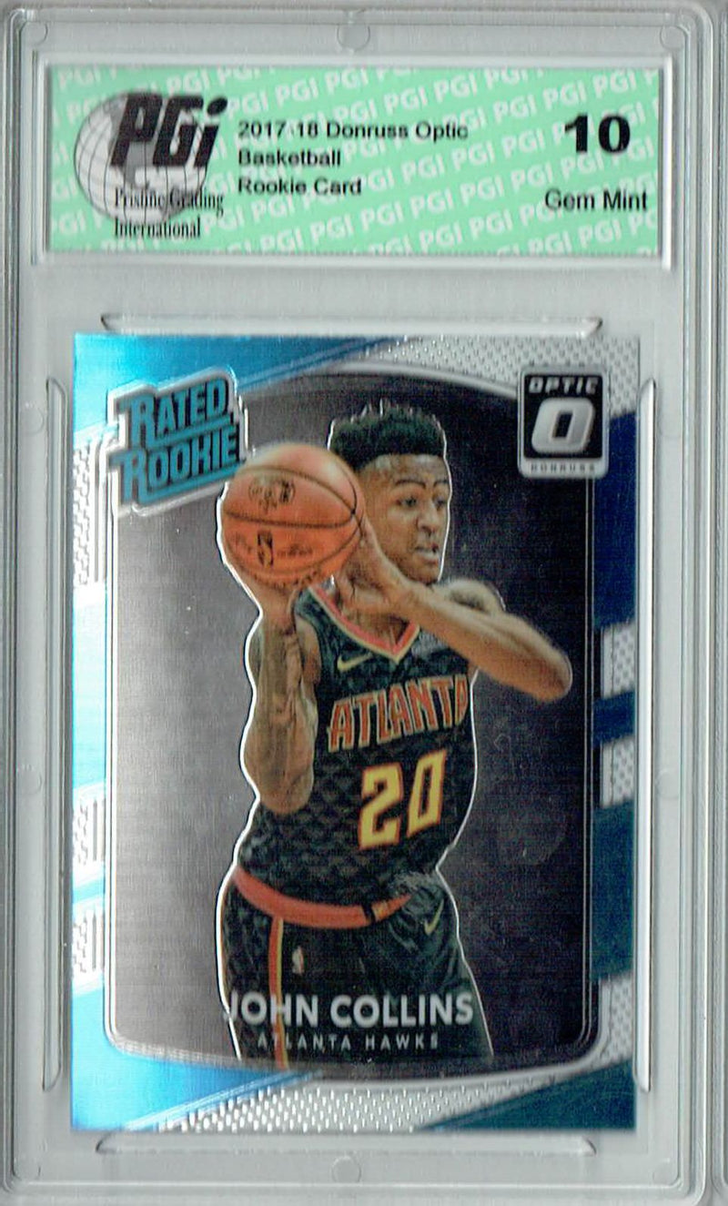 John Collins 2017 Donruss Optic #182 Rookie Card PGI 10