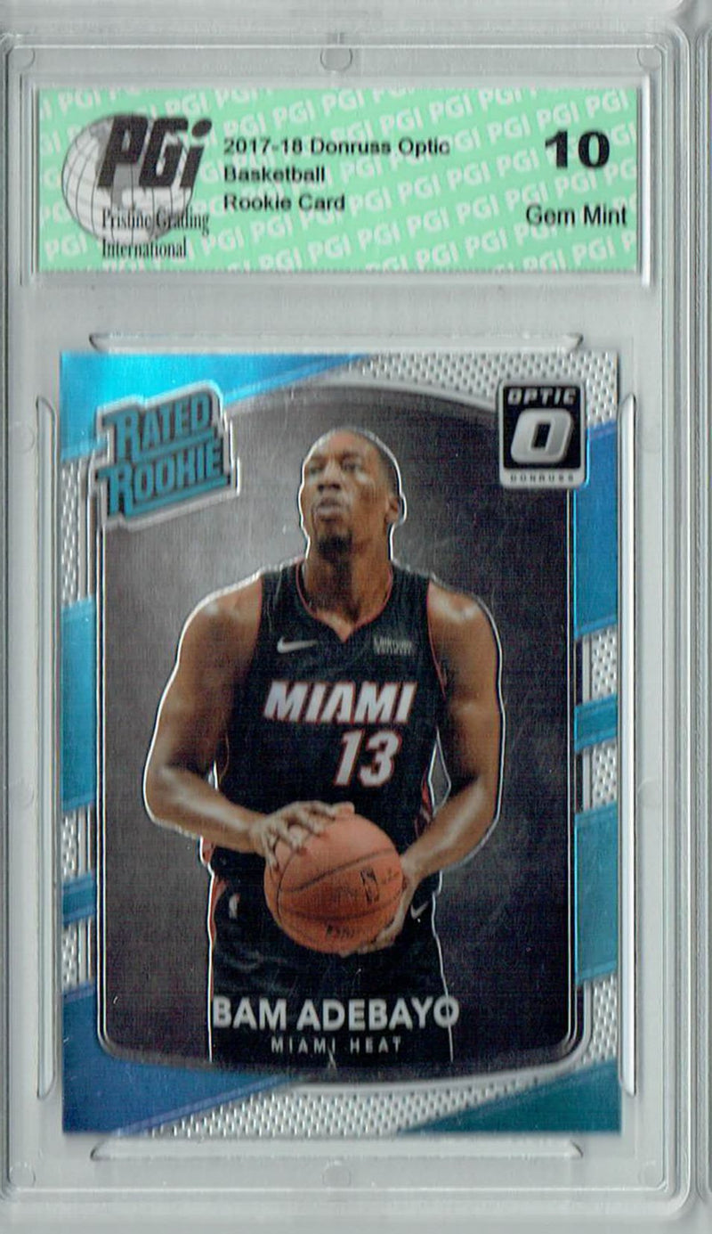 Bam Adebayo 2017 Donruss Optic #187 Rookie Card PGI 10