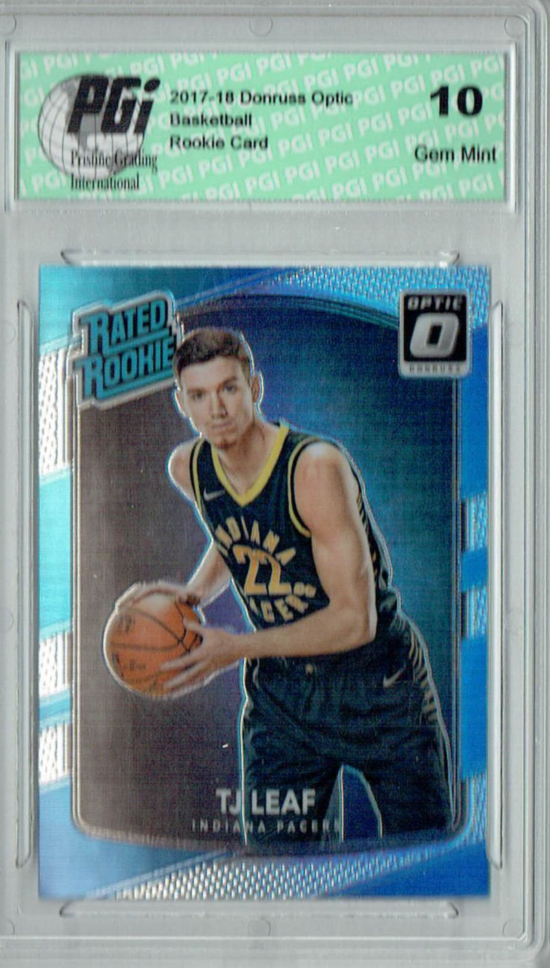 T.J. Leaf 2017 Donruss Optic #183 Rookie Card PGI 10