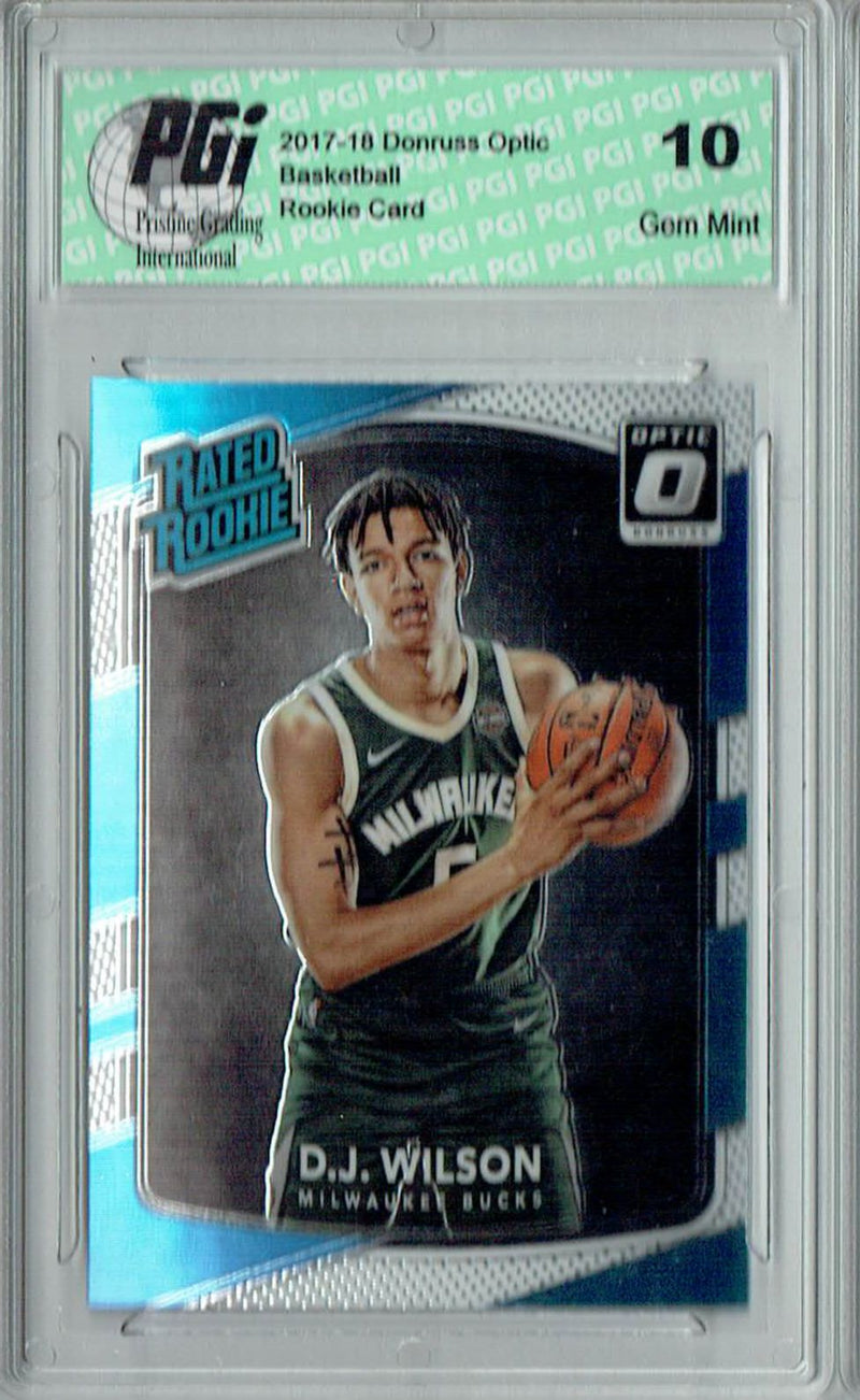 D.J. Wilson 2017 Donruss Optic #184 Rookie Card PGI 10