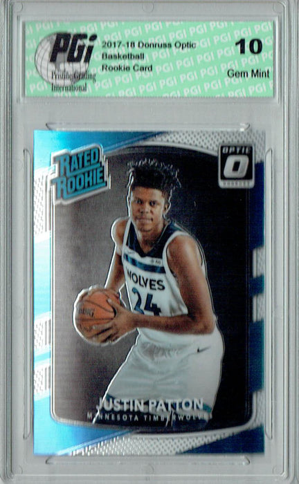 Justin Patton 2017 Donruss Optic #185 Rookie Card PGI 10