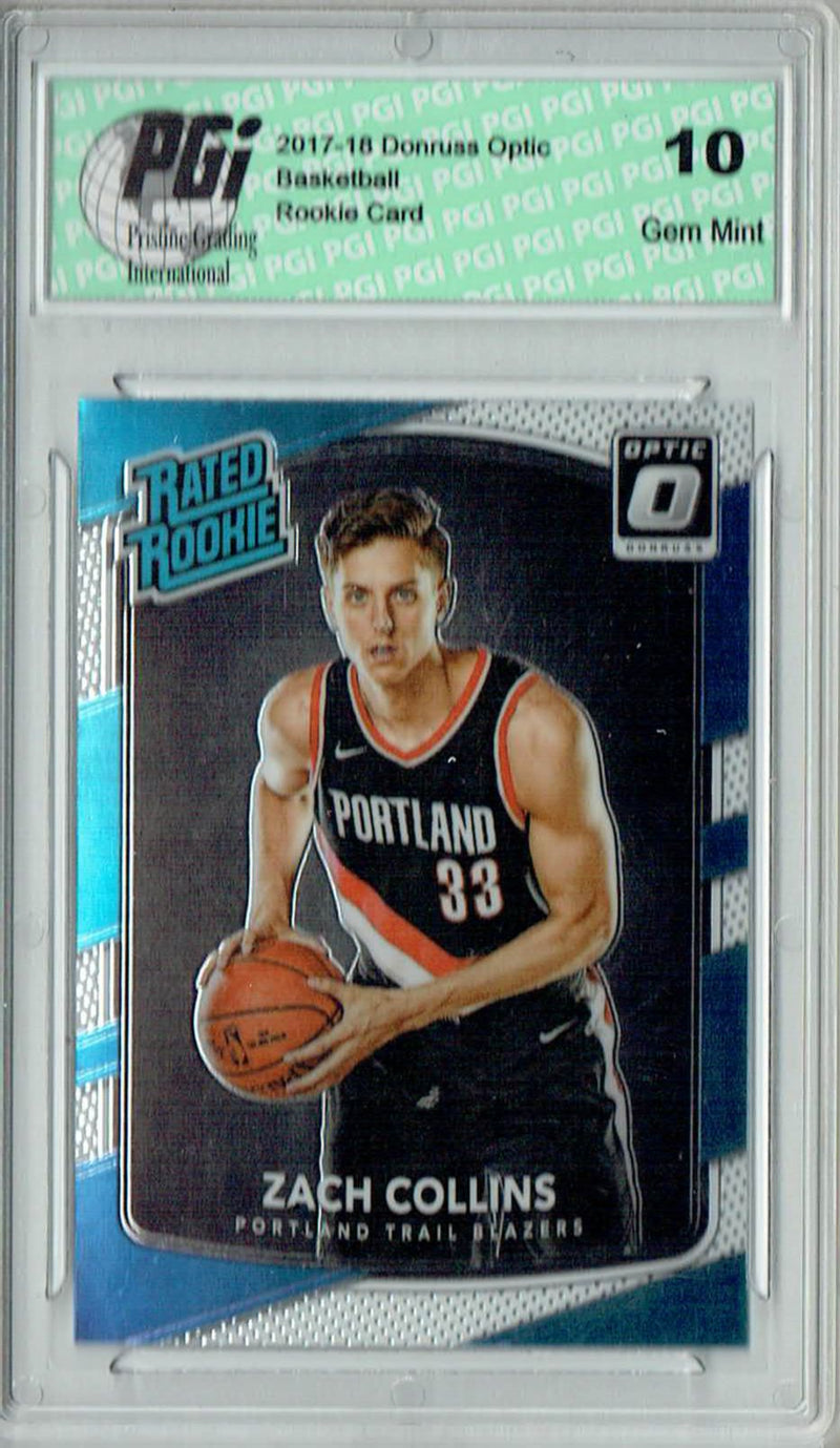Zach Collins 2017 Donruss Optic #191 Rookie Card PGI 10