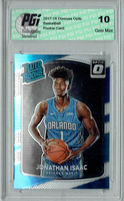 Jonathan Isaac 2017 Donruss Optic #195 Rookie Card PGI 10