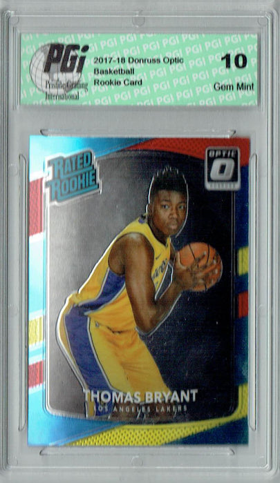 Thomas Bryant  2017 Donruss Optic #160 Red & Yellow Rookie Card PGI 10