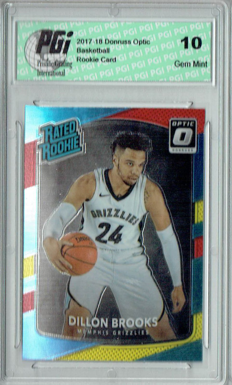 Dillon Brooks 2017 Donruss Optic #152 Red & Yellow Rookie Card PGI 10