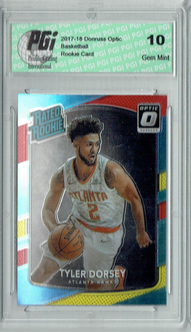Tyler Dorsey 2017 Donruss Optic #157 Red & Yellow Rookie Card PGI 10