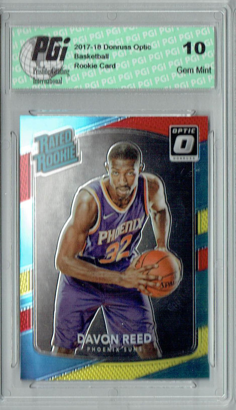 Davon Reed 2017 Donruss Optic #169 Red & Yellow Rookie Card PGI 10
