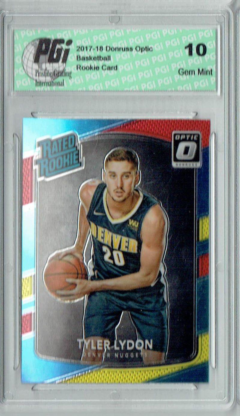 Tyler Lydon 2017 Donruss Optic #177 Red & Yellow Rookie Card PGI 10