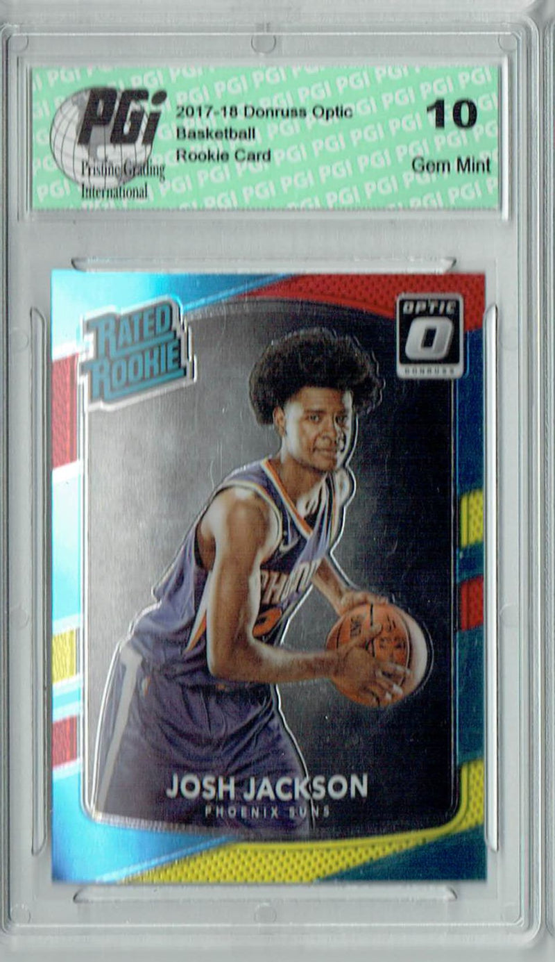 Josh Jackson 2017 Donruss Optic #197 Red & Yellow Rookie Card PGI 10