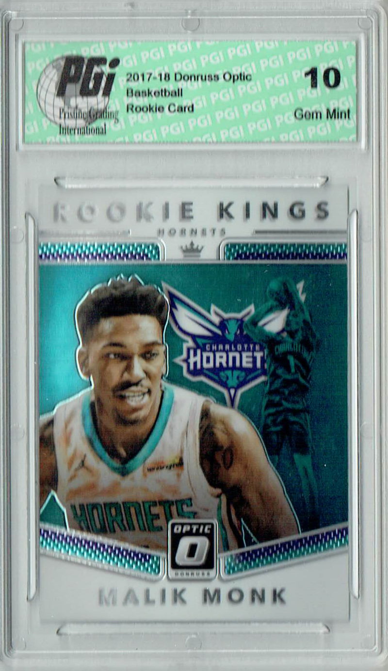 Malik Monk 2017 Donruss Optic #11 Rookie Kings Rookie Card PGI 10
