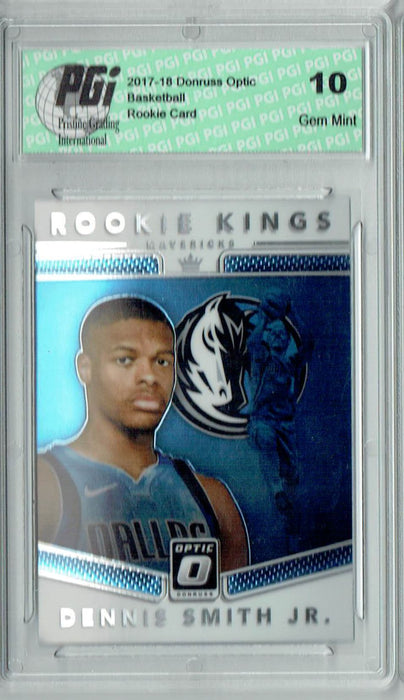 Dennis Smith Jr. 2017 Donruss Optic #9 Rookie Kings Rookie Card PGI 10