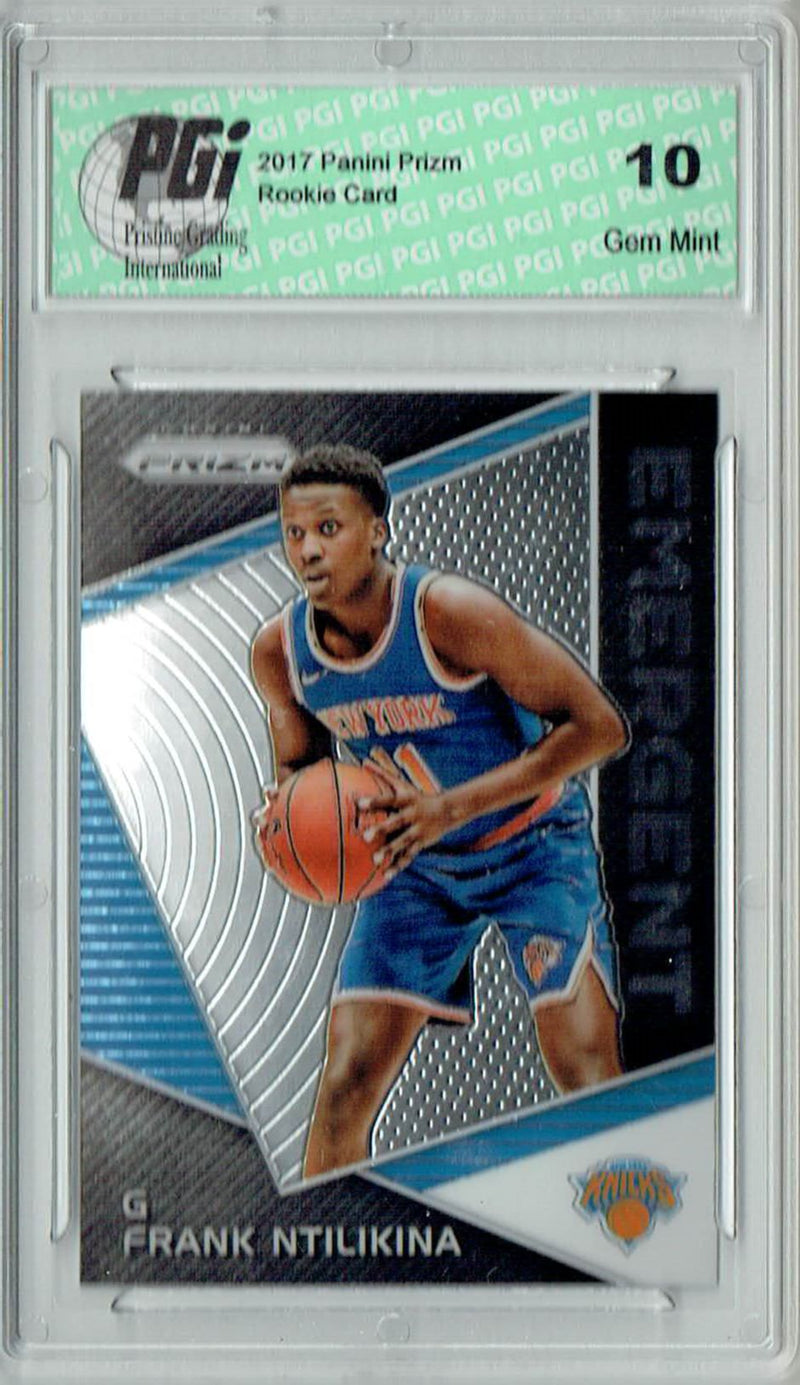 Frank Ntilikina 2017 Panini Prizm #EM-FRA Emergent Rookie Card PGI 10