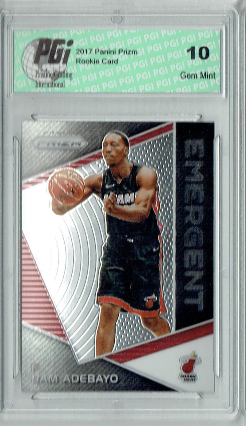 Bam Adebayo 2017 Panini Prizm #EM-BAM Emergent Rookie Card PGI 10