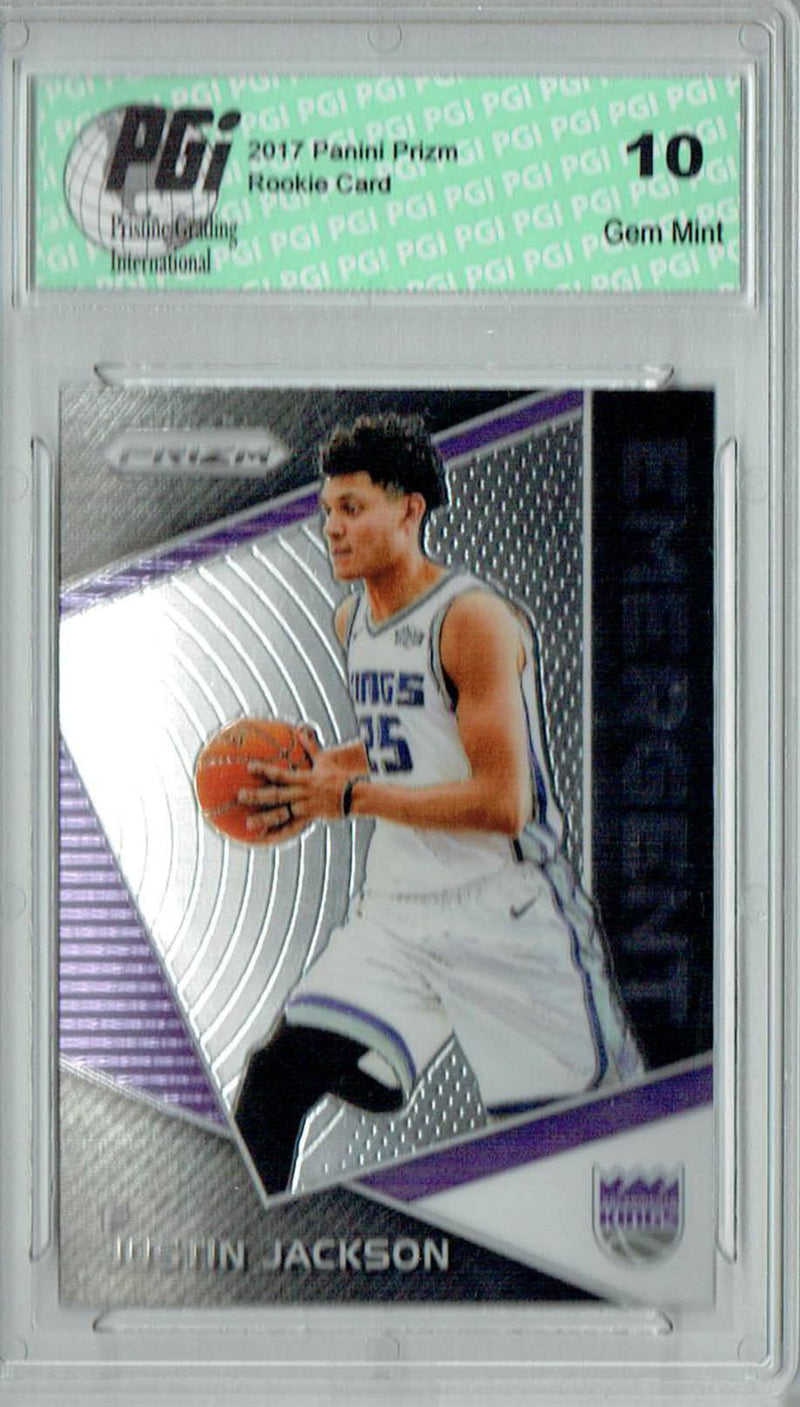 Justin Jackson 2017 Panini Prizm #EM-JUS Emergent Rookie Card PGI 10