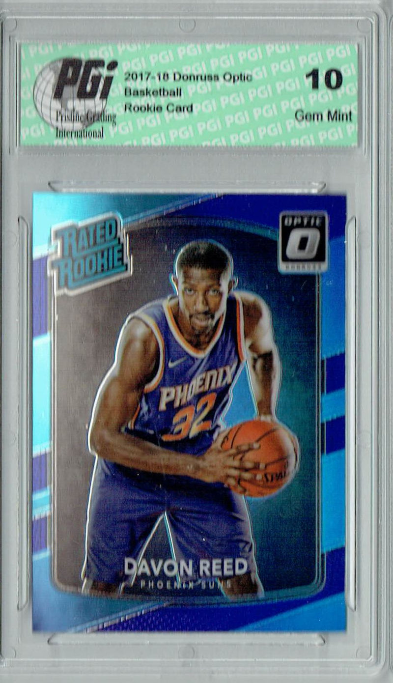 Davon Reed 2017 Donruss Optic #169 Blue SP Rookie Card PGI 10