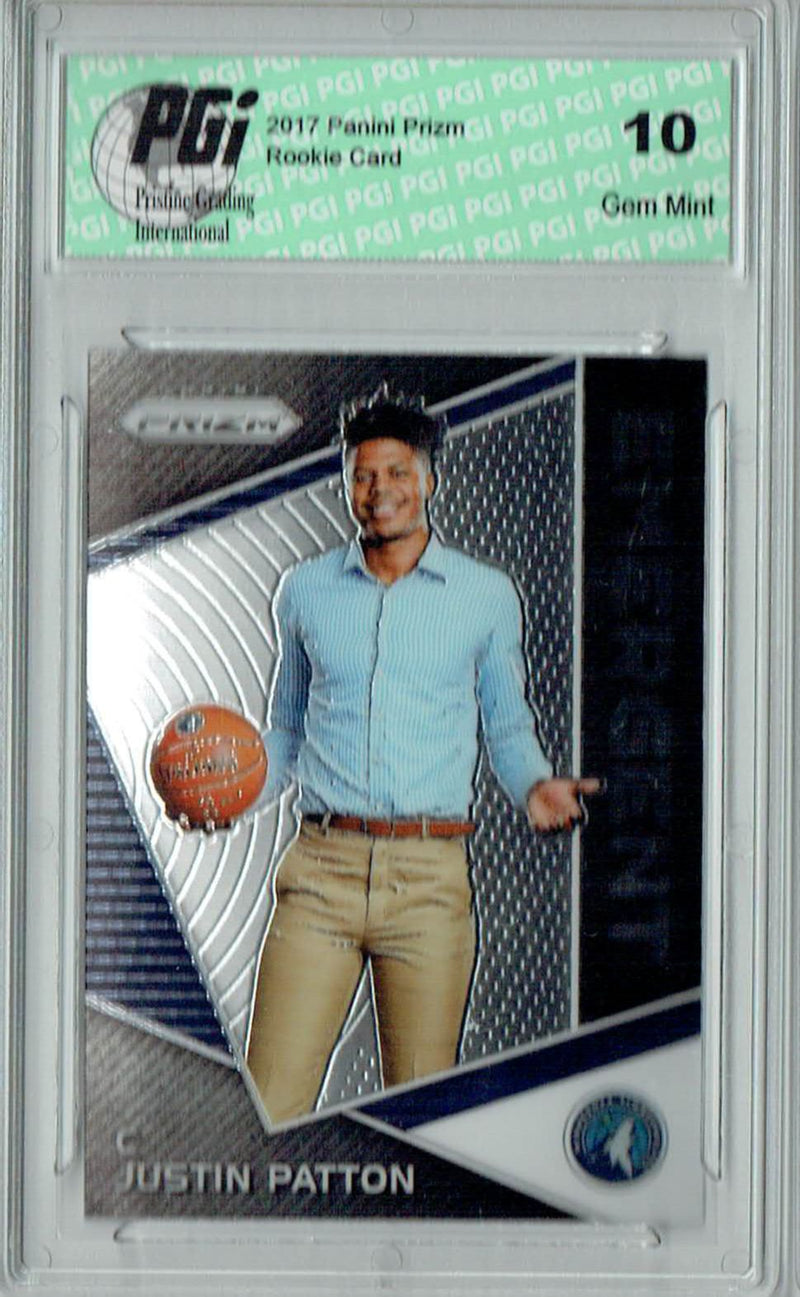 Justin Patton 2017 Panini Prizm #EM-JUT Emergent Rookie Card PGI 10