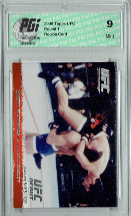 PGI 9 Matt Hughes - Valeri Ignatov 2009 Topps UFC #8 Round 1 Rookie Card