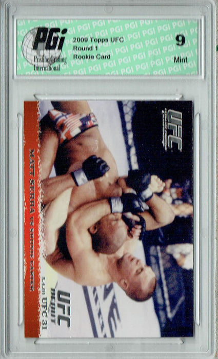PGI 9 Matt Serra - Shonie Carter 2009 Topps UFC #11 Round 1 Rookie Card