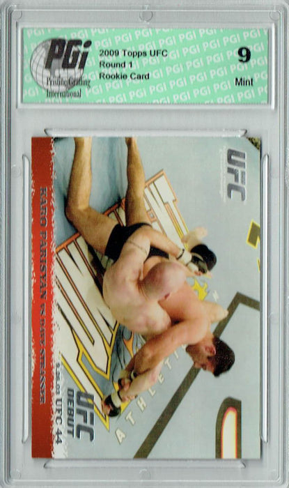 PGI 9 Karo Parisyan - Dave Strasser 2009 Topps UFC #16 Round 1 Rookie Card