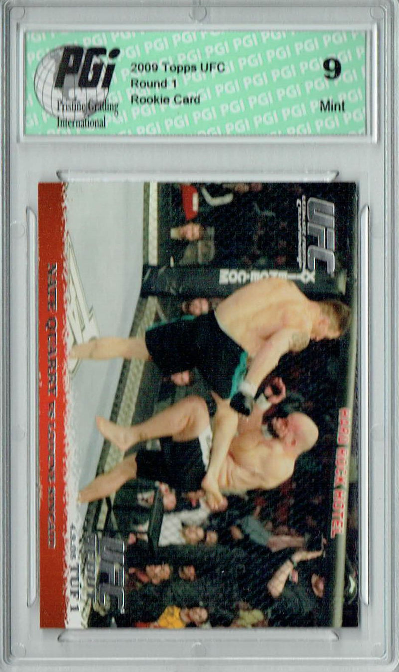 PGI 9 Nate Quarry - Lodune Sincaid 2009 Topps UFC #22 Round 1 Rookie Card