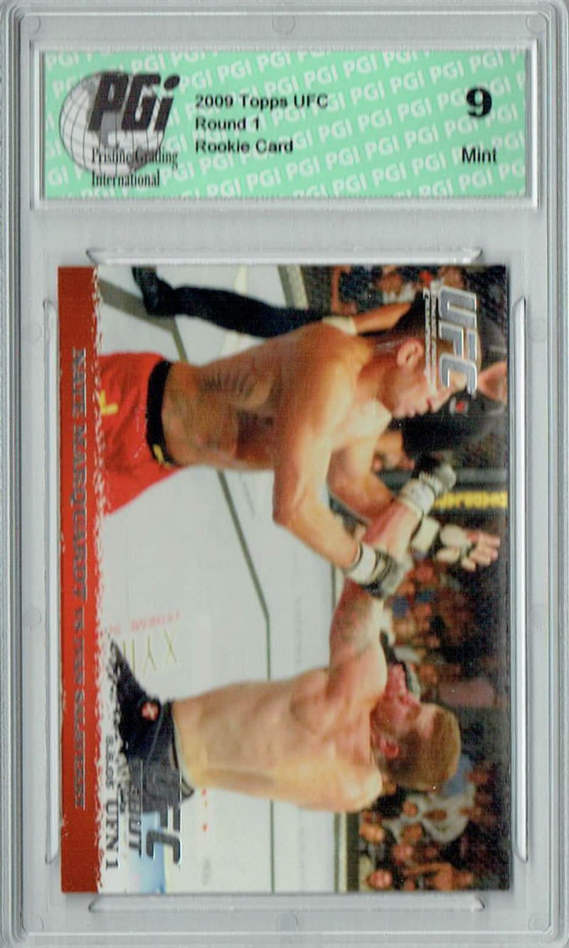 PGI 9 Nate Marquardt - Ivan Salaverry 2009 Topps UFC #27 Round 1 Rookie Card