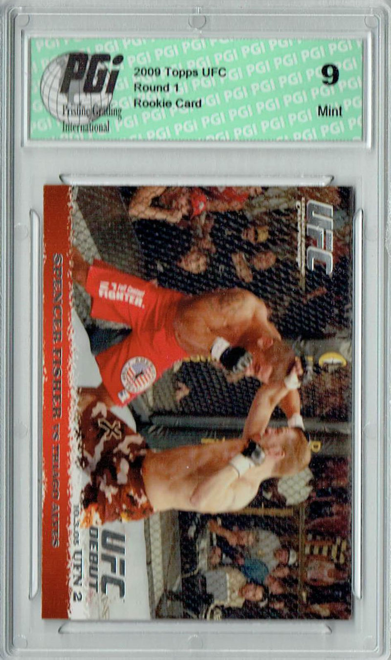PGI 9 Spencer Fisher & Thiago Alves 2009 Topps UFC #36 Round 1 Rookie Card