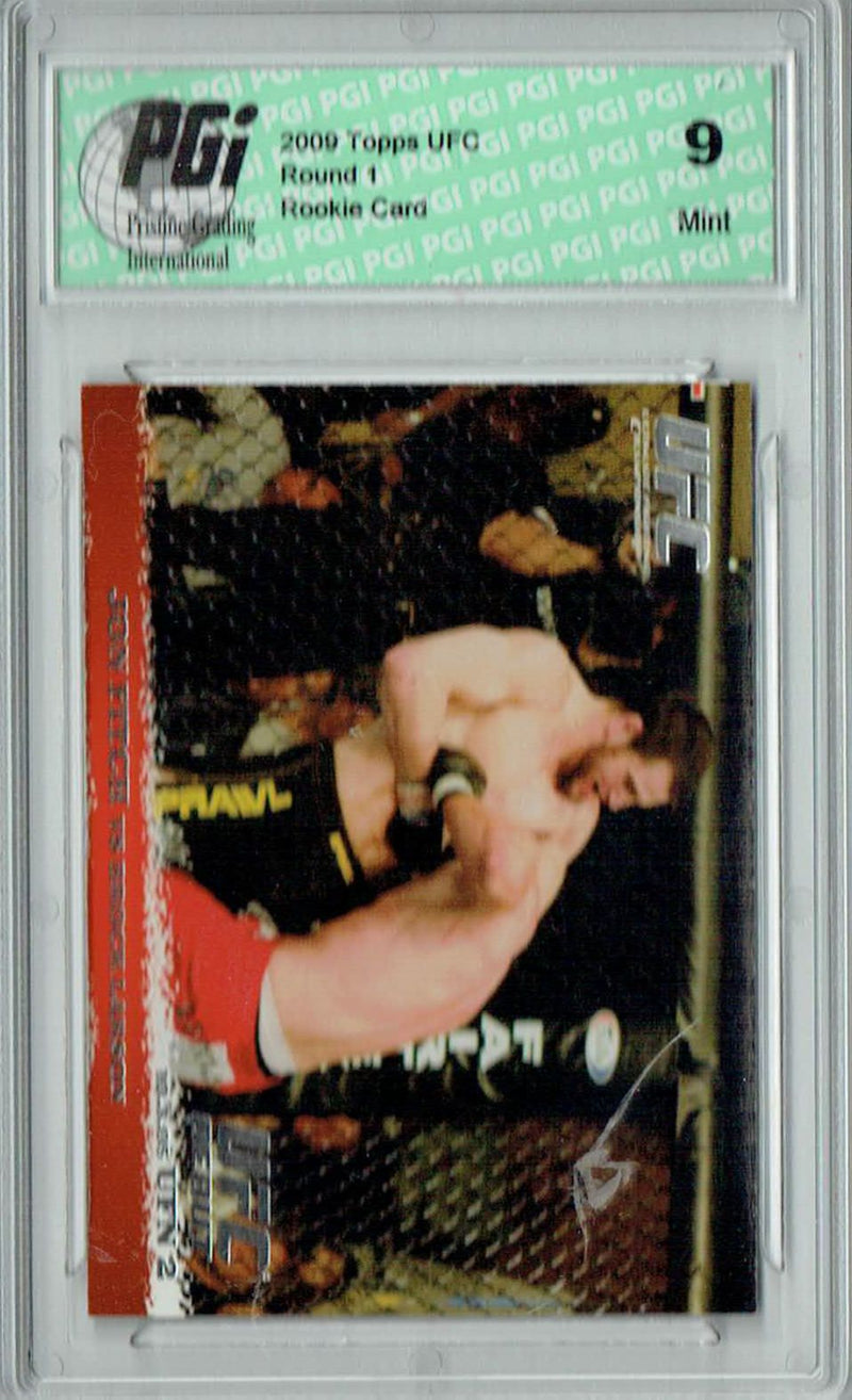 PGI 9 Jon Fitch & Brock Larson 2009 Topps UFC #33 Round 1 Rookie Card