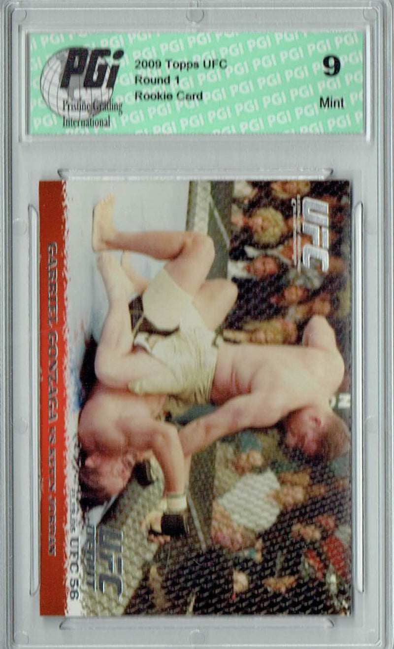 PGI 9 Gabriel Gonzaga & Kevin Jordan 2009 Topps UFC #38 Round 1 Rookie Card