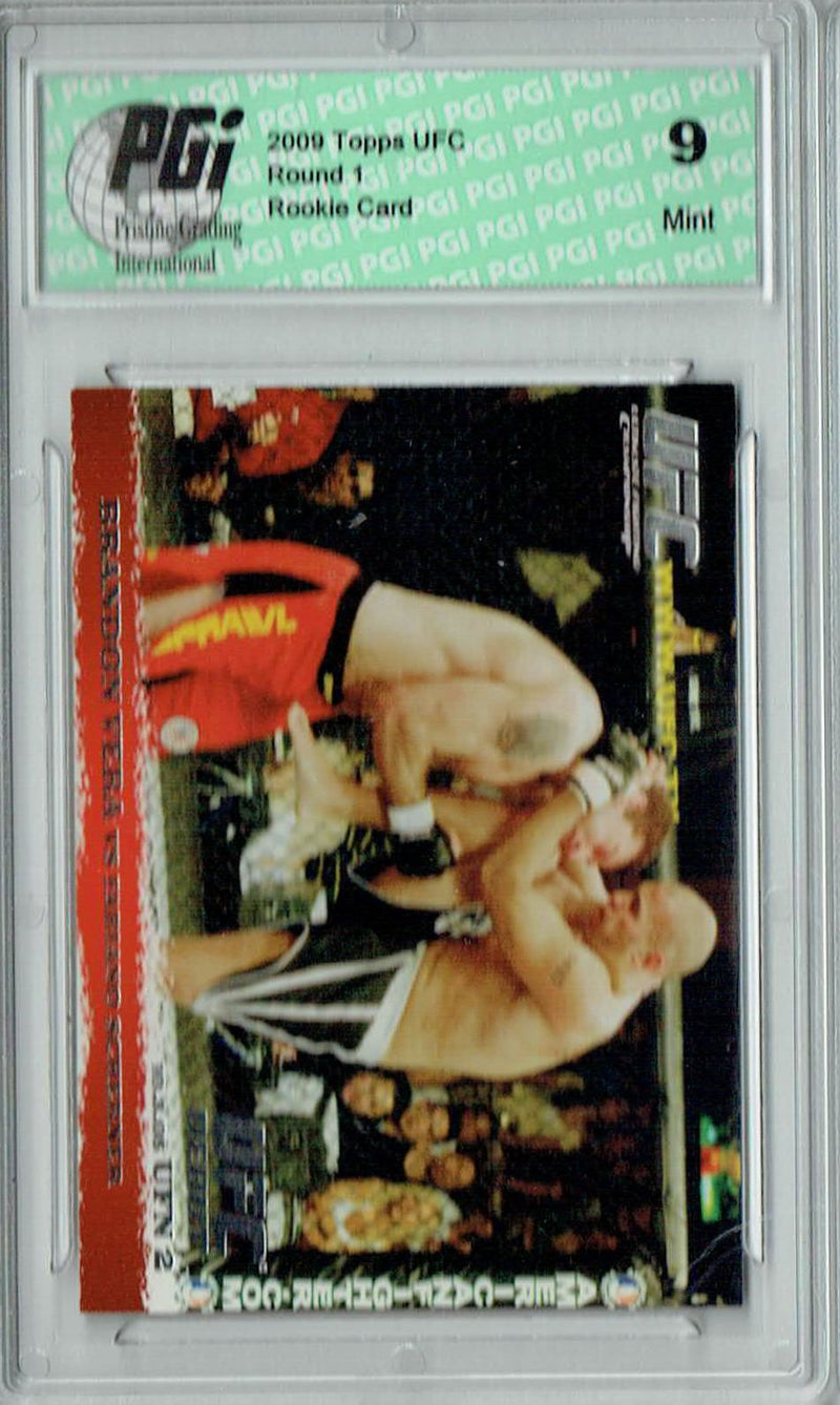 PGI 9 Brandon Vera & Fabiano Scherner 2009 Topps UFC #34 Round 1 Rookie Card