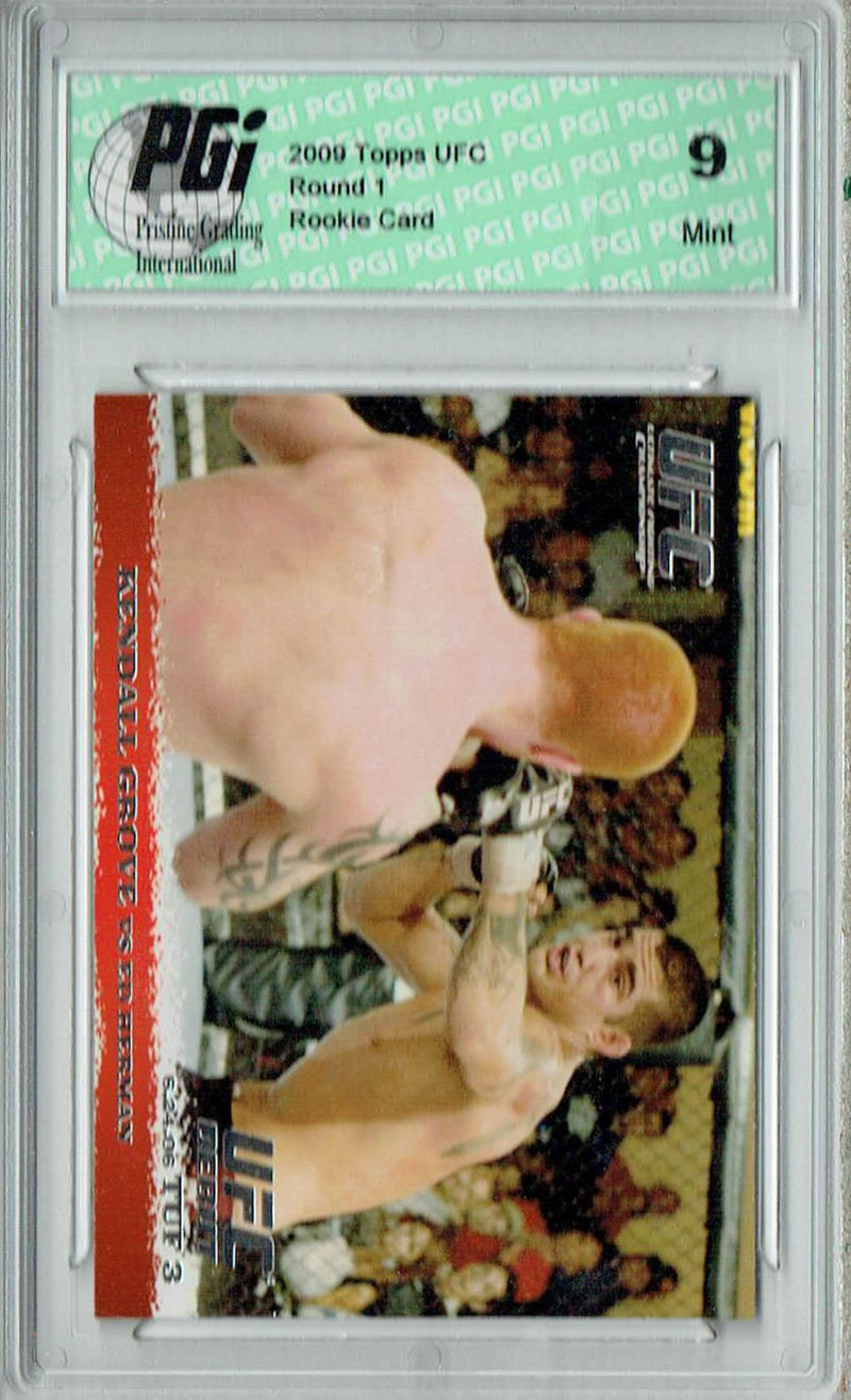 PGI 9 Kendall Grove - Ed Herman 2009 Topps UFC #41 Round 1 Rookie Card