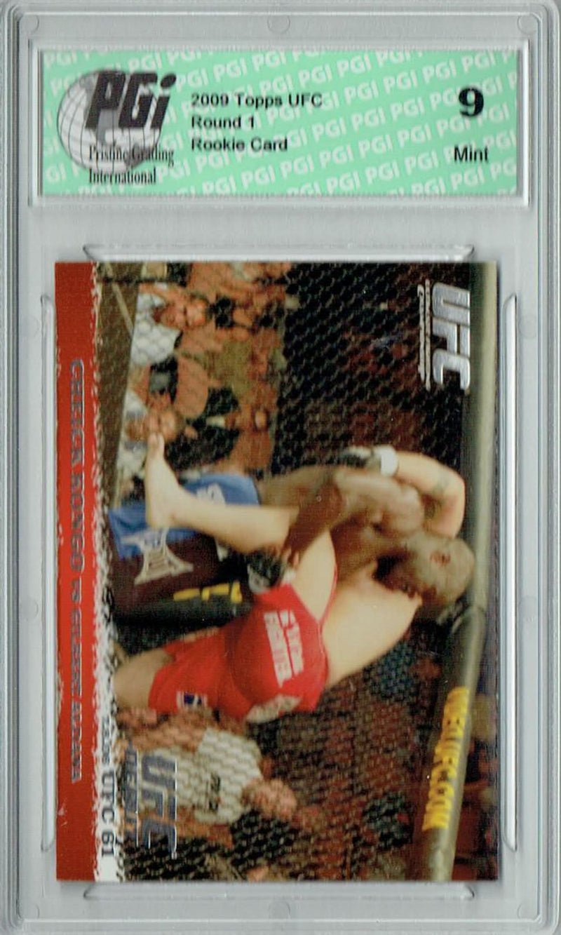 PGI 9 Cheick Kongo & Gilbert Aldana 2009 Topps UFC #47 Round 1 Rookie Card