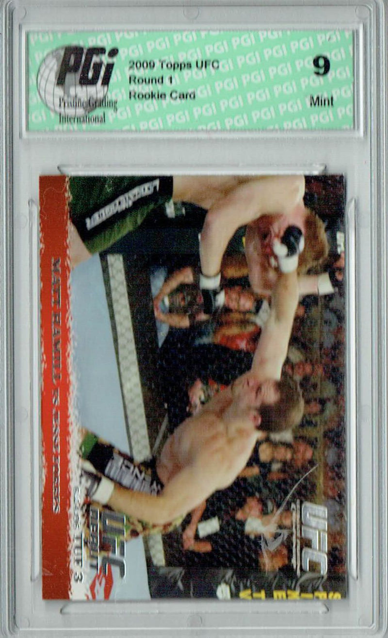 PGI 9 Matt Hamill - Jesse Forbes 2009 Topps UFC #43 Round 1 Rookie Card