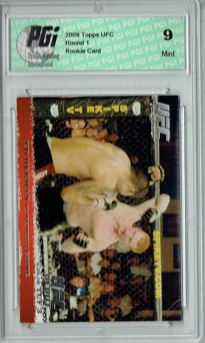 PGI 9 Ed Herman & Kendall Grove 2009 Topps UFC #44 Round 1 Rookie Card