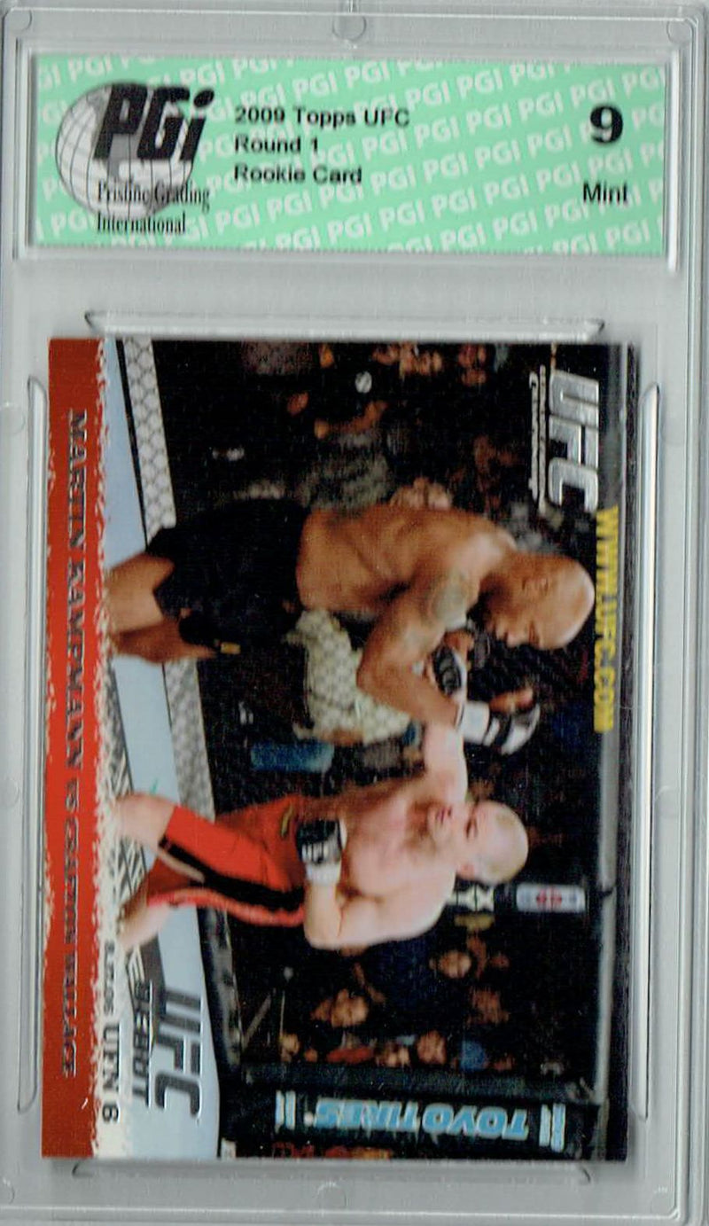 PGI 9 Martin Kampmann - Crafton Wallace 2009 Topps UFC #49 Round 1 Rookie Card