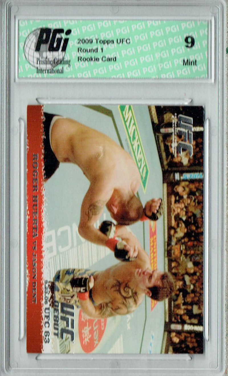 PGI 9 Roger Huerta & Jason Dent 2009 Topps UFC #51 Round 1 Rookie Card