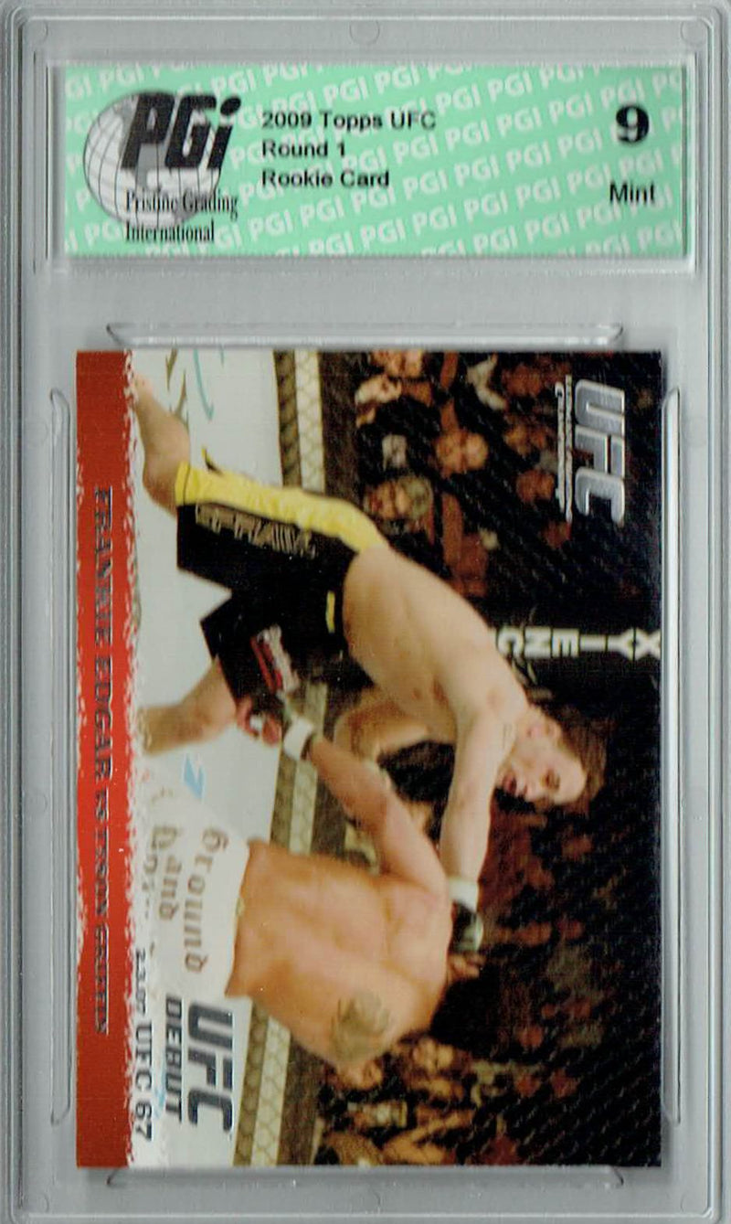 PGI 9 Frankie Edgar & Tyson Griffin 2009 Topps UFC #60 Round 1 Rookie Card
