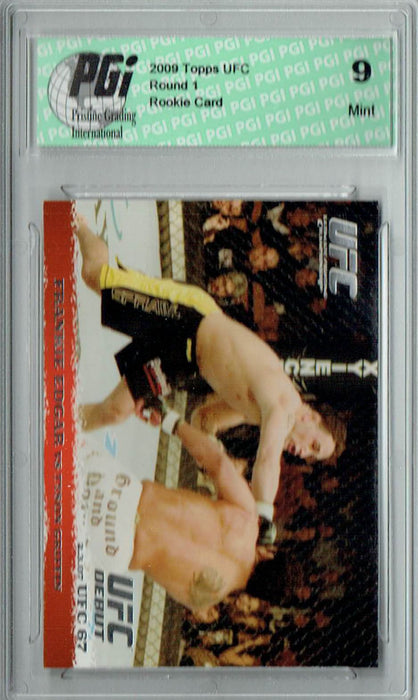 PGI 9 Frankie Edgar & Tyson Griffin 2009 Topps UFC #60 Round 1 Rookie Card