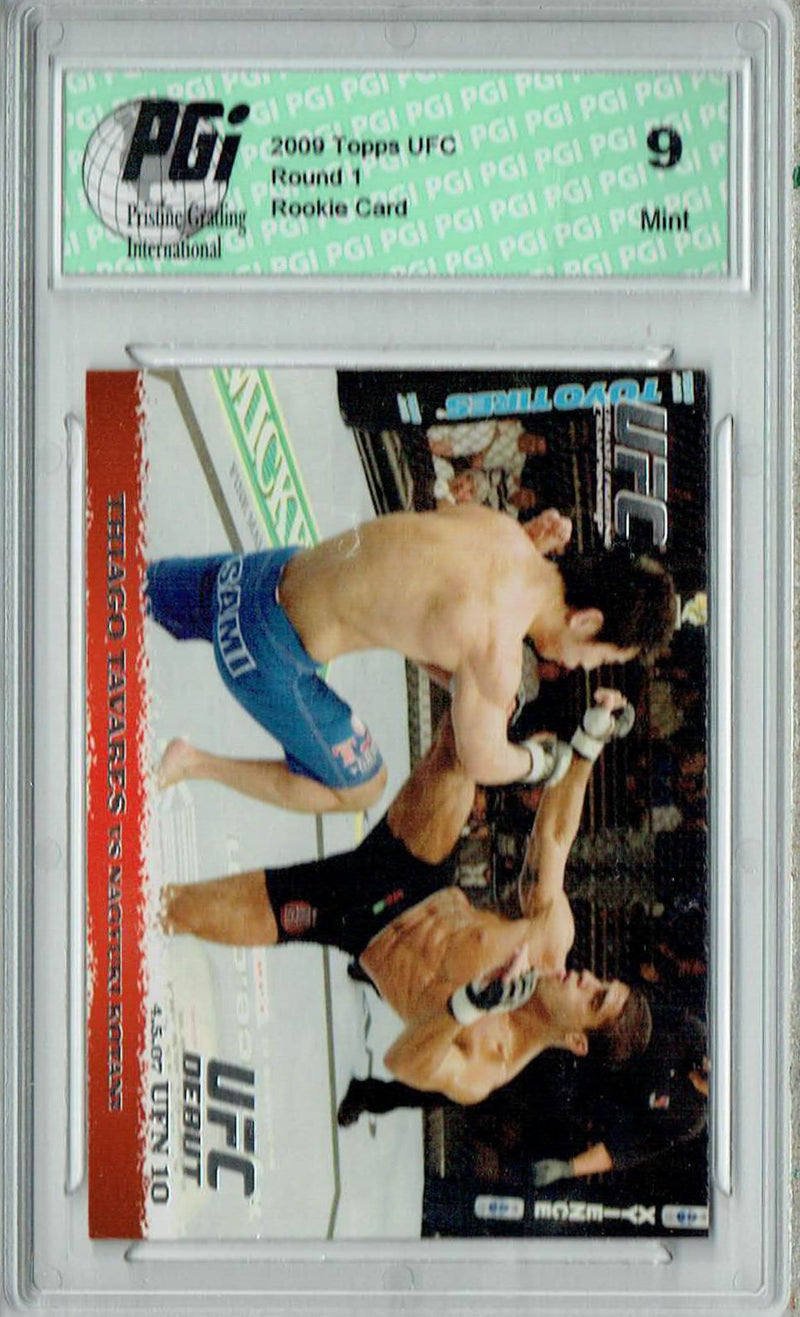 PGI 9 Thiago Tavares & Naoyuki Kotani 2009 Topps UFC #61 Round 1 Rookie Card