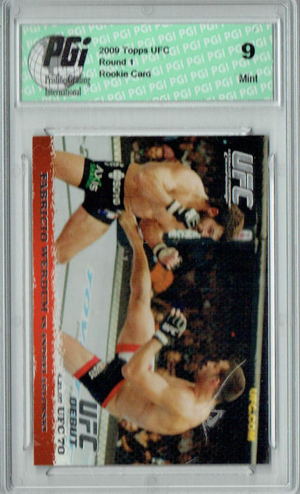 PGI 9 Fabricio Werdum & Andrei Arlovski 2009 Topps UFC #63 Round 1 Rookie Card