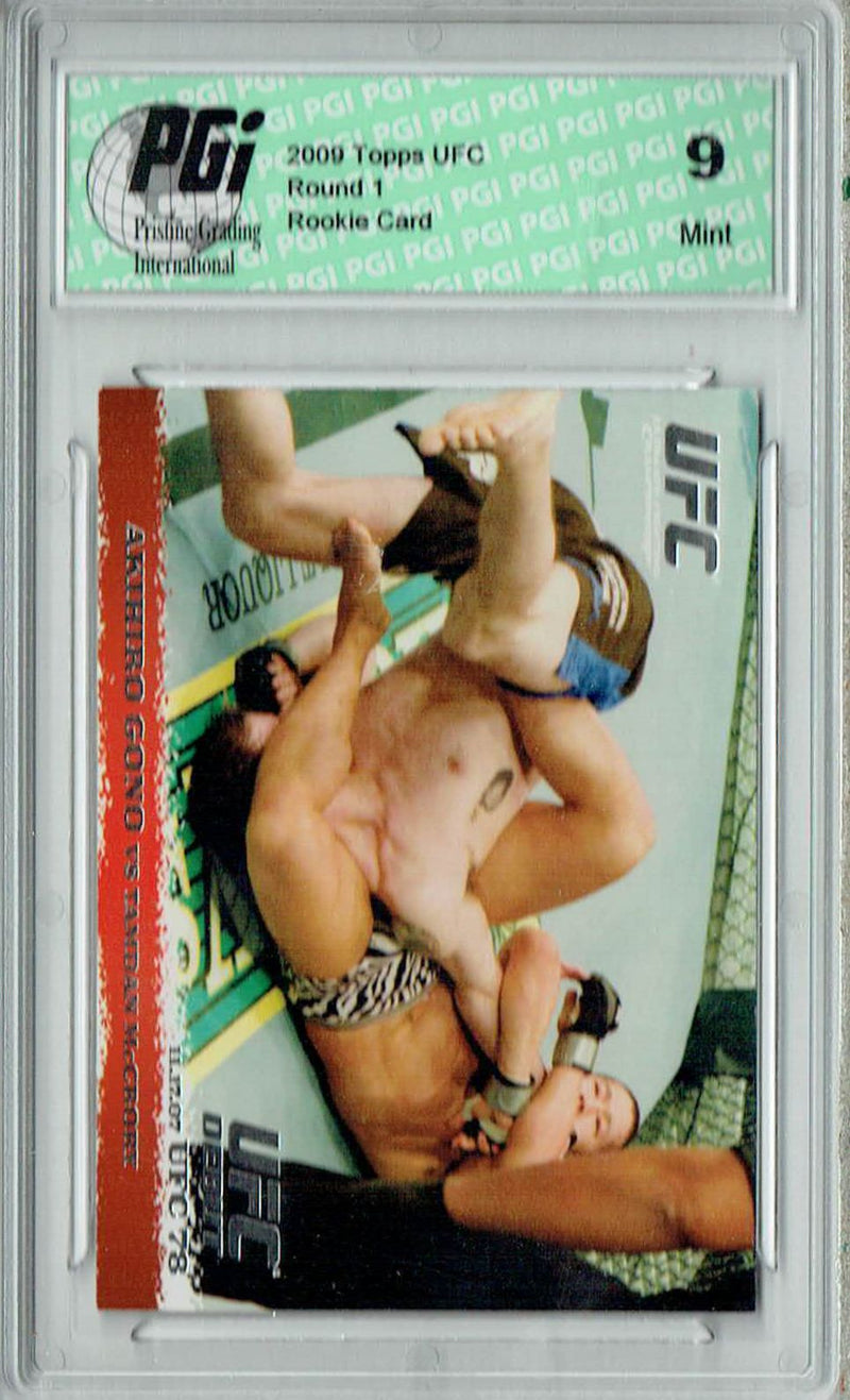 PGI 9 Akihiro Gono - Tamdan McCrory 2009 Topps UFC #71 Round 1 Rookie Card