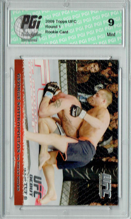 PGI 9 George Sotiropoulos & Billy Miles 2009 Topps UFC #76 Round 1 Rookie Card