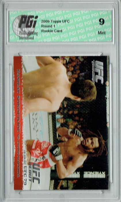 PGI 9 Rameau Sokoudjou & Lyoto Machida 2009 Topps UFC #77 Round 1 Rookie Card